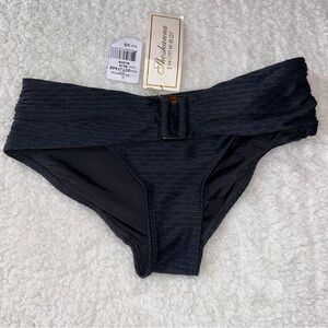 Shoshanna Black Textured Bikini Swim Bottoms XS NWT
